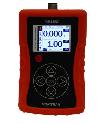 Portable vibration meter stores up to 100 readings 